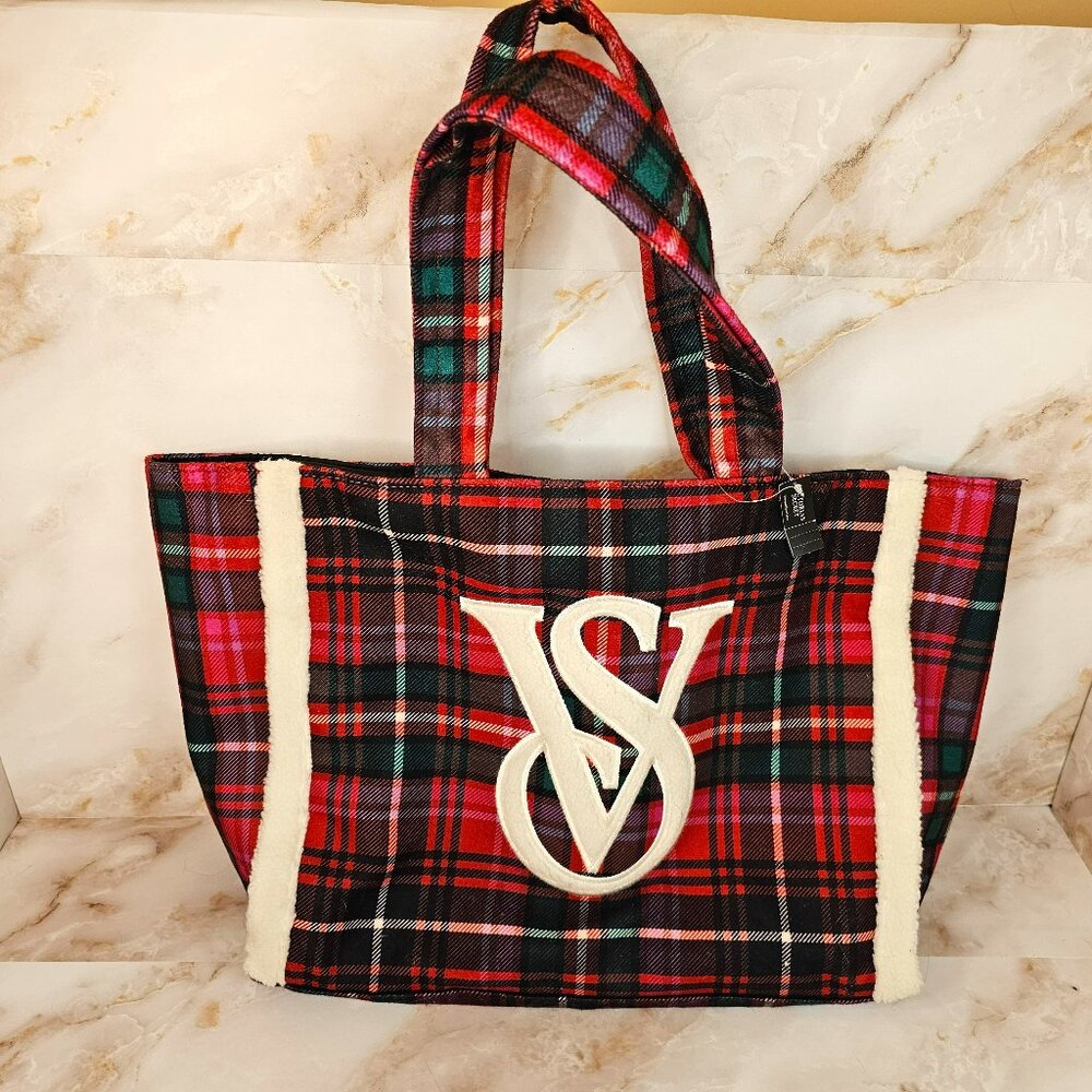 Victoria’s Secret Flannel Tote, NWT